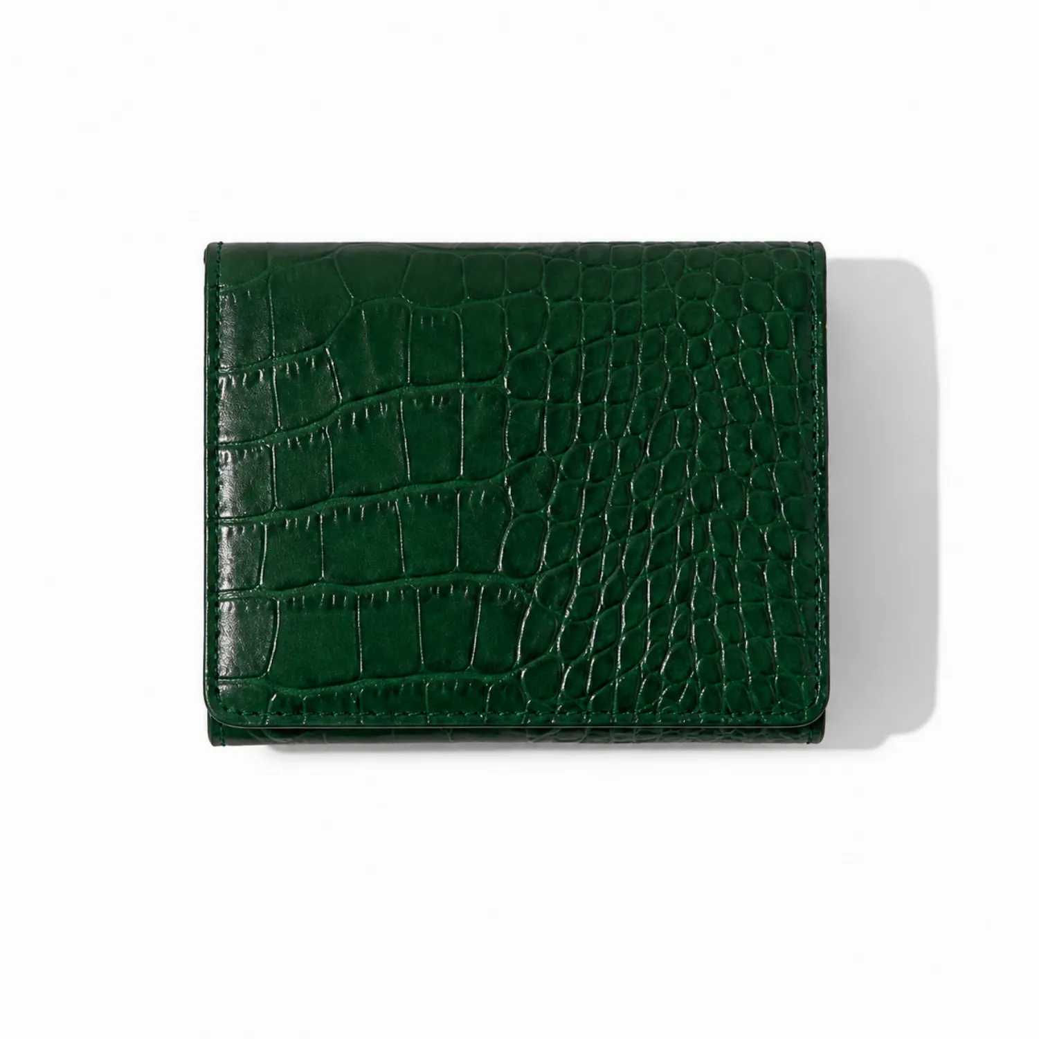 WALLET JUNA CROCO GREEN